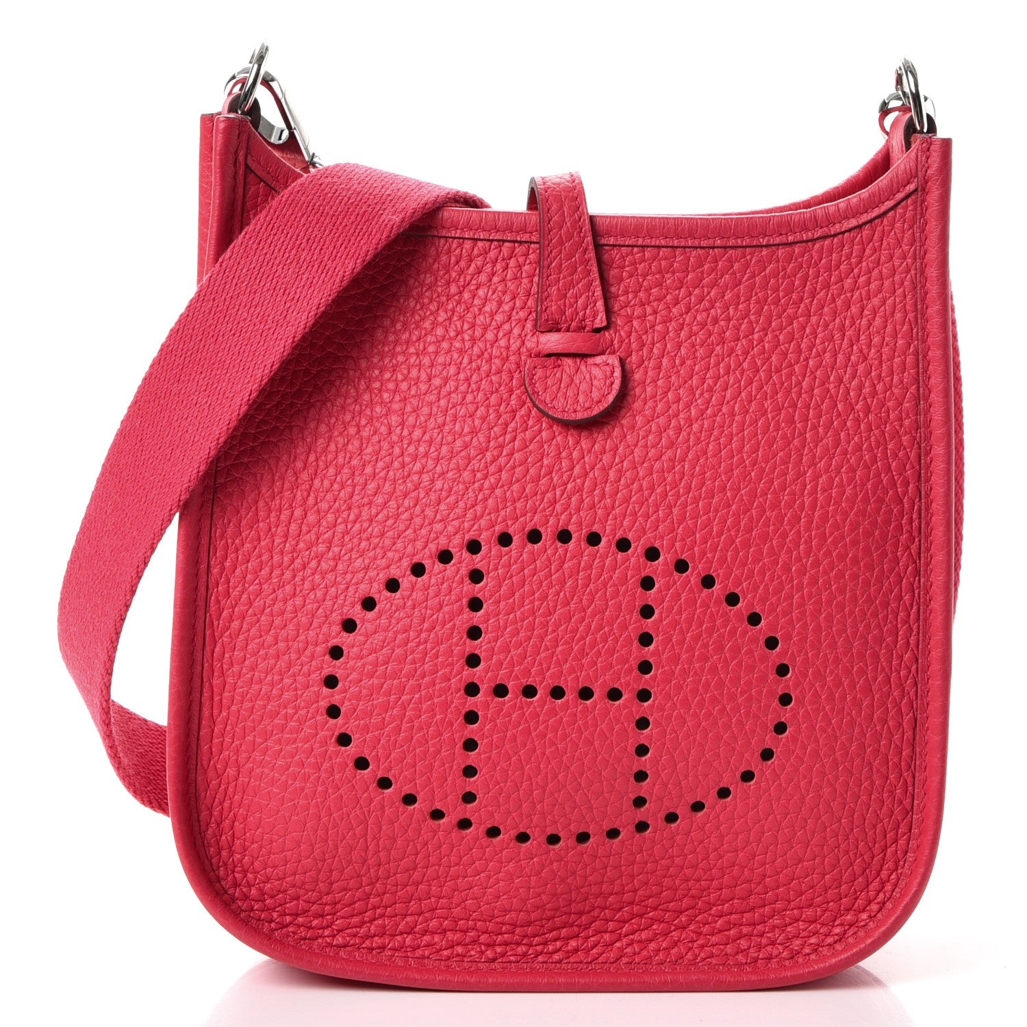 Hermes Taurillon Clemence Evelyne TPM Rose Extreme 1 of 9