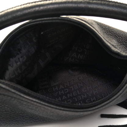 Chanel Grained Calfskin Tassel Hobo Black 4 of 4