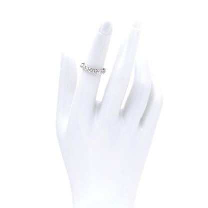 Tiffany Platinum Diamond .57ct 3mm Half Circle Embrace Band Ring 49 4.75 2 of 8