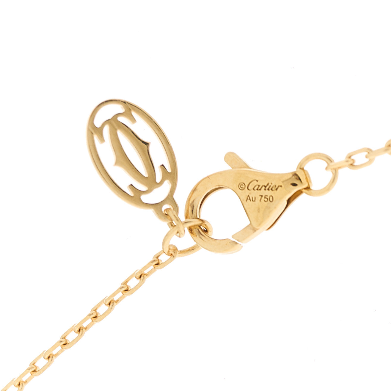 18K Yellow Gold Diamond Juste Un Clou Pendant Necklace