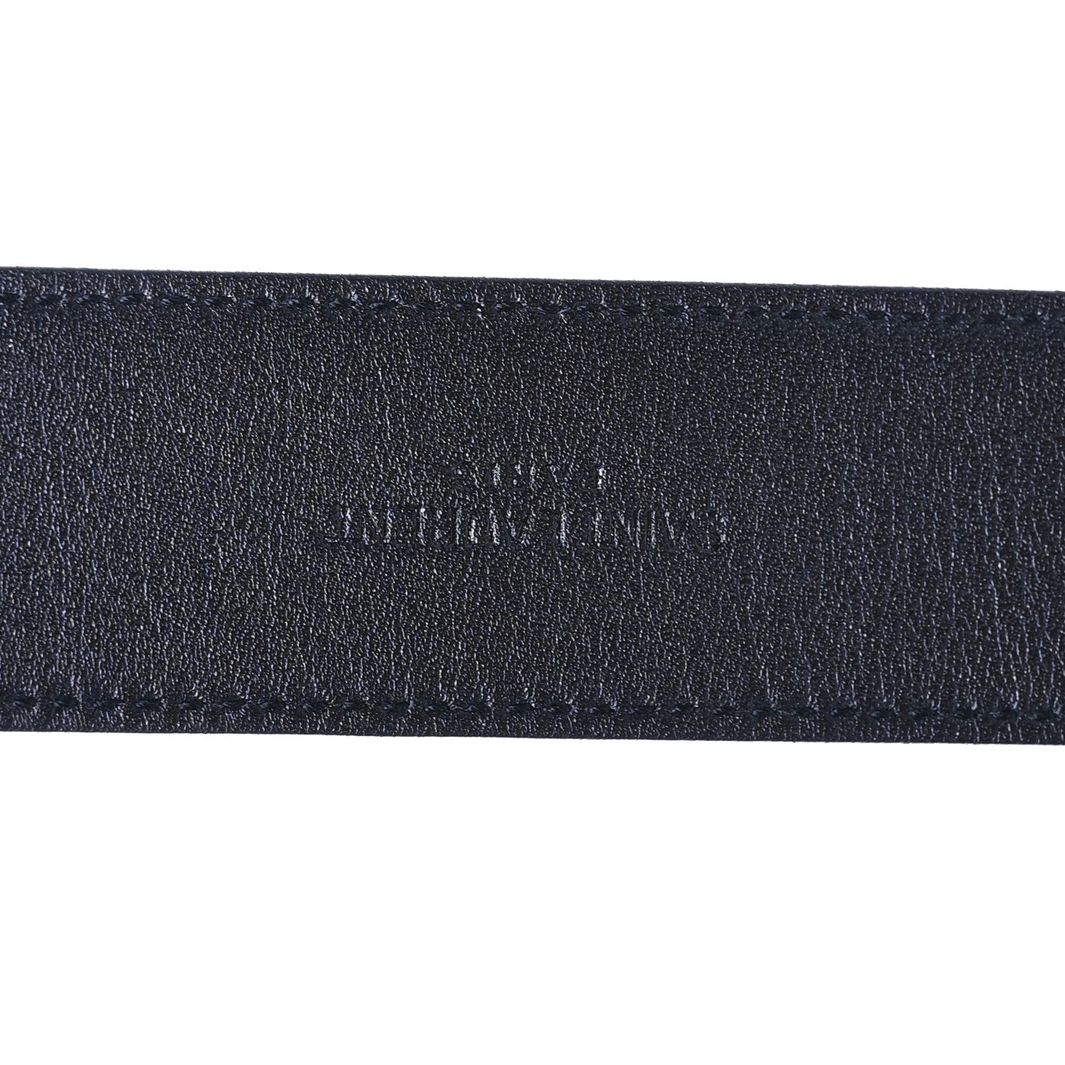 Saint Laurent Lacquered Calfskin La 66 Buckle Belt 90/36 Black 3 of 6