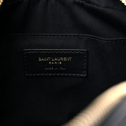 Saint Laurent Calfskin Matelasse Monogram Lou Camera Bag Black 6 of 12