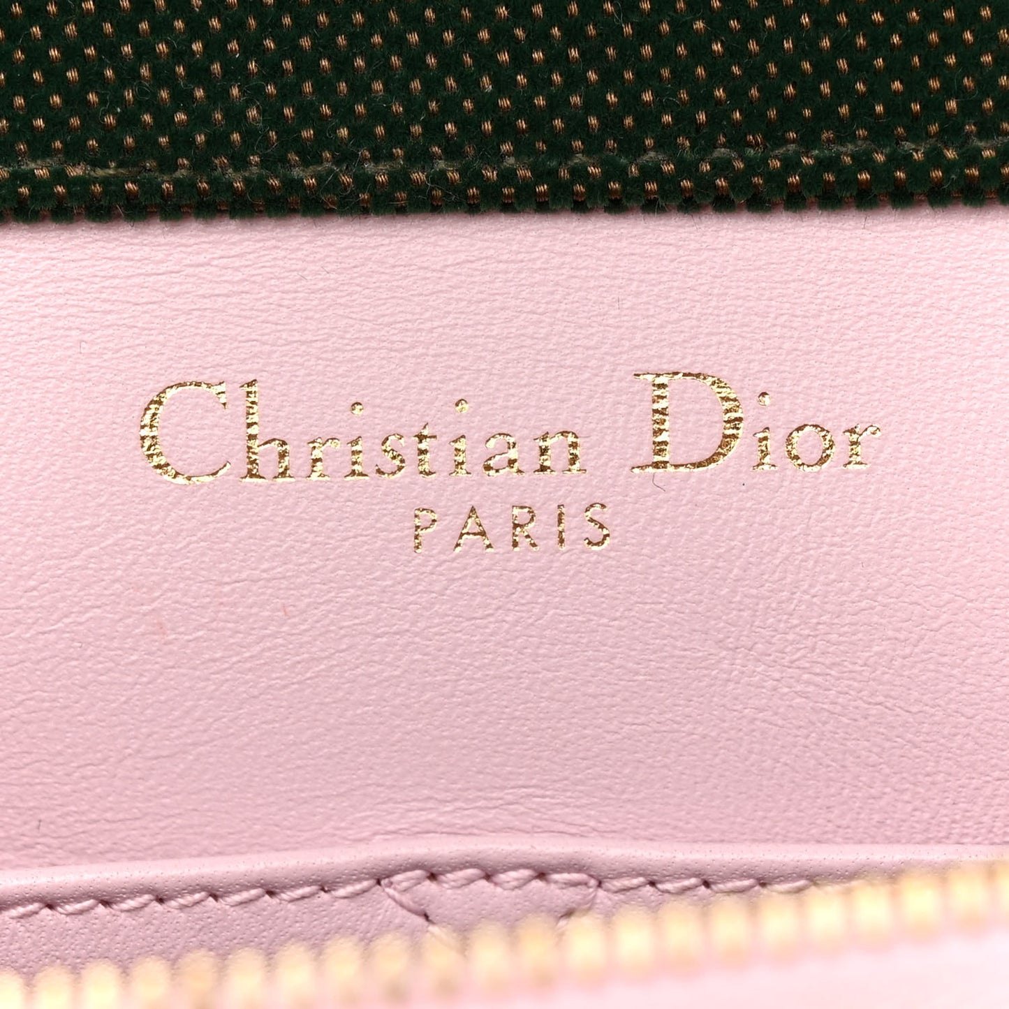 Velvet Monogram Diorama Satchel Green