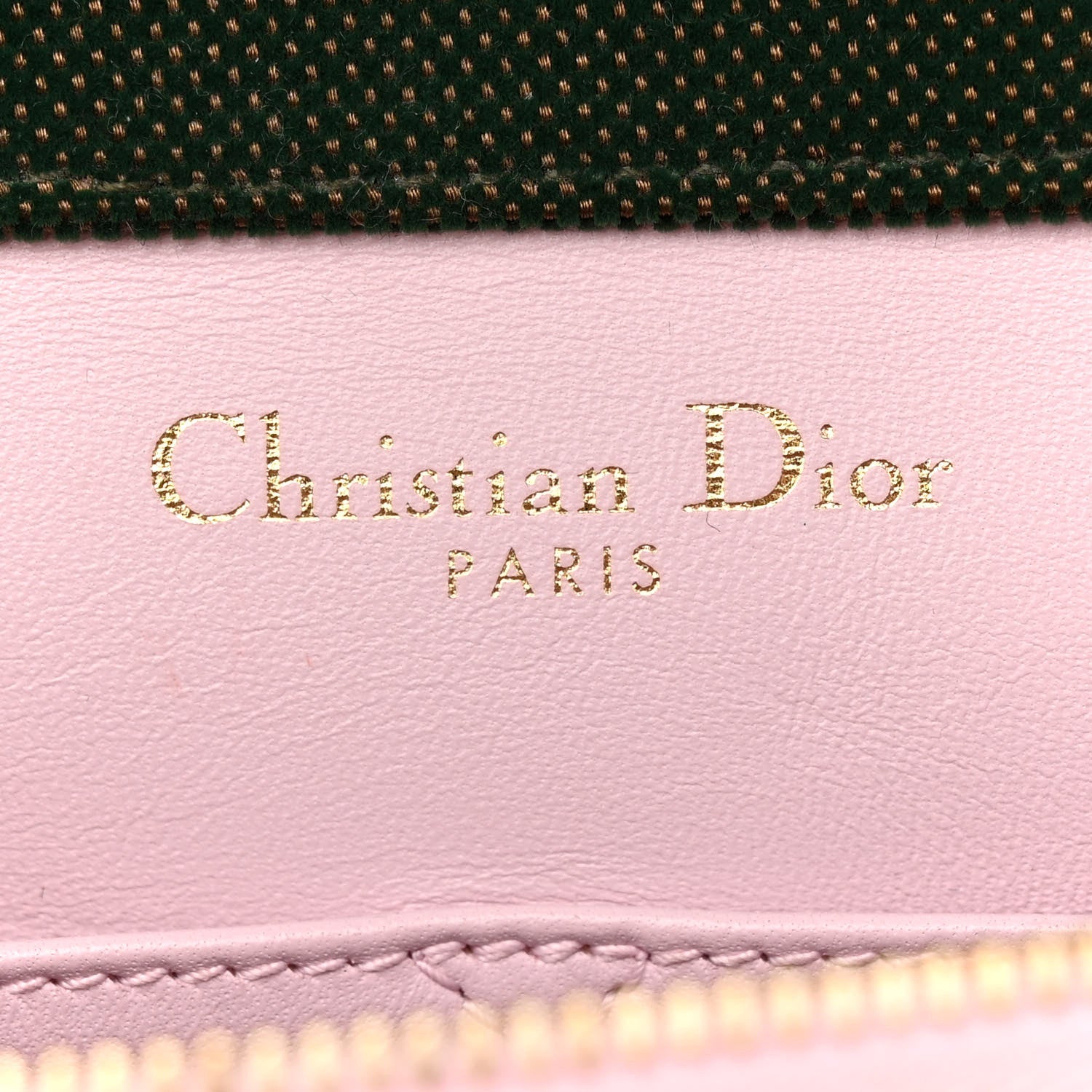 Christian Dior Velvet Monogram Diorama Satchel Green 7 of 16