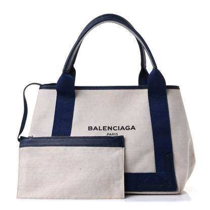 Balenciaga Canvas S Navy Cabas Natural Bleu Nuit 1 of 5