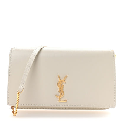 Saint Laurent Smooth Calfskin Monogram Phone Holder Crossbody Crema Soft 1 of 10