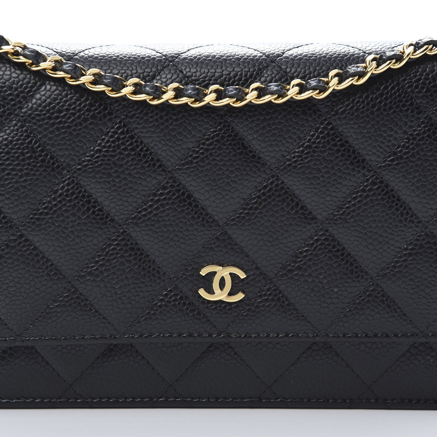 Chanel Caviar Quilted Wallet On Chain WOC Black 9 of 11