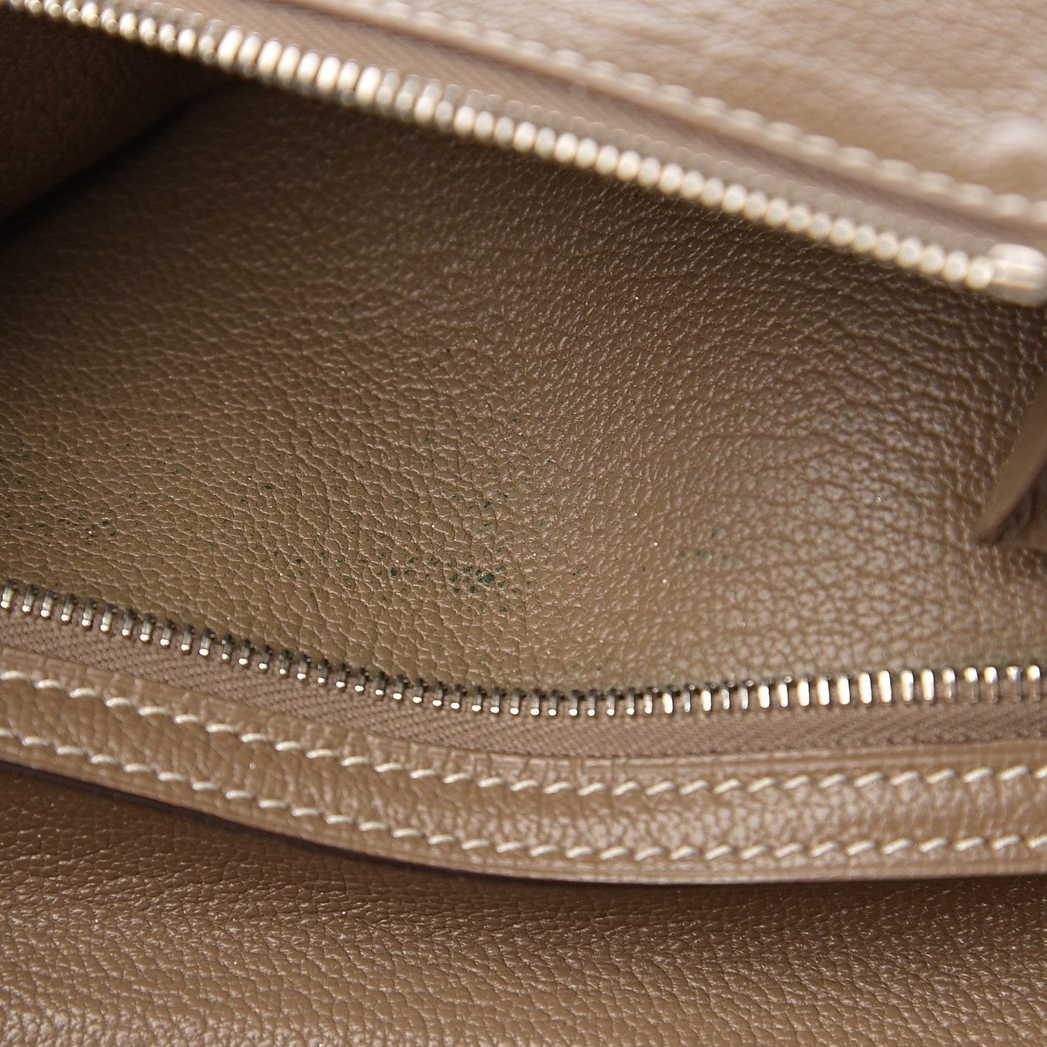 Hermes Chevre Mysore Bearn Gusset Wallet Etoupe 6 of 9