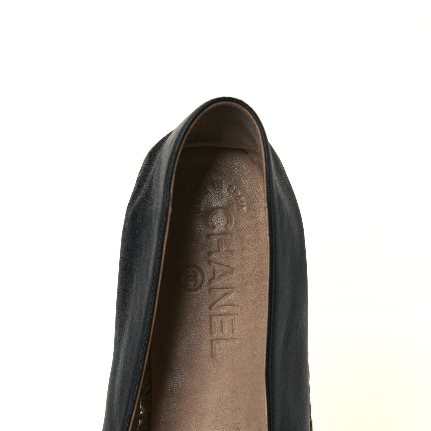 Lambskin CC Espadrilles 39 Black