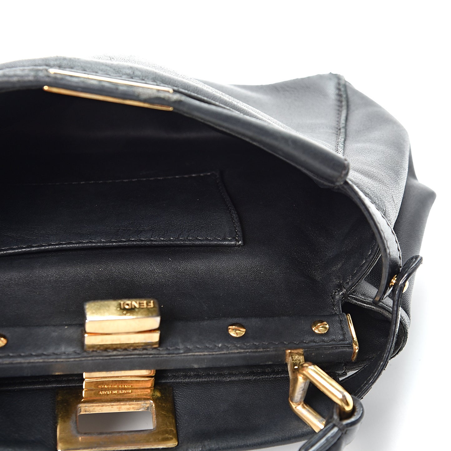 Nappa Mini Peekaboo Iconic Satchel Black