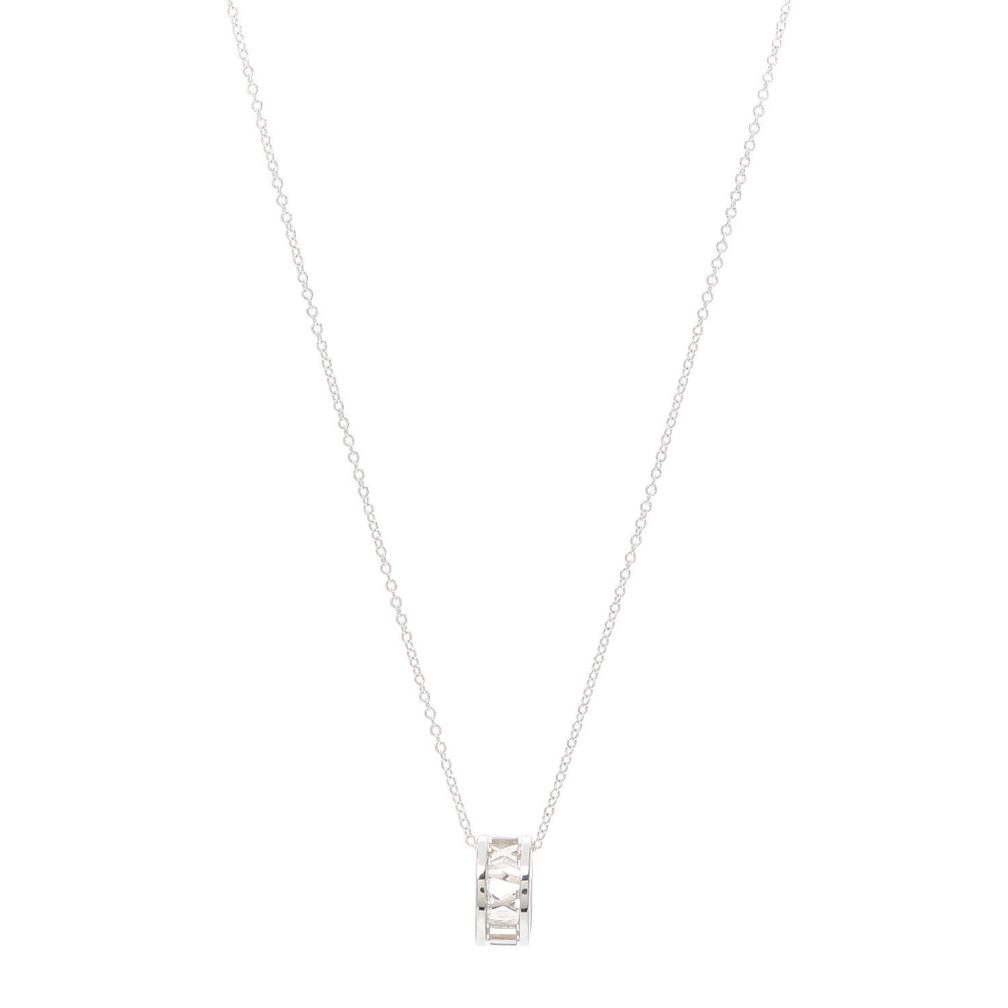 Sterling Silver Atlas Open Pendant Necklace