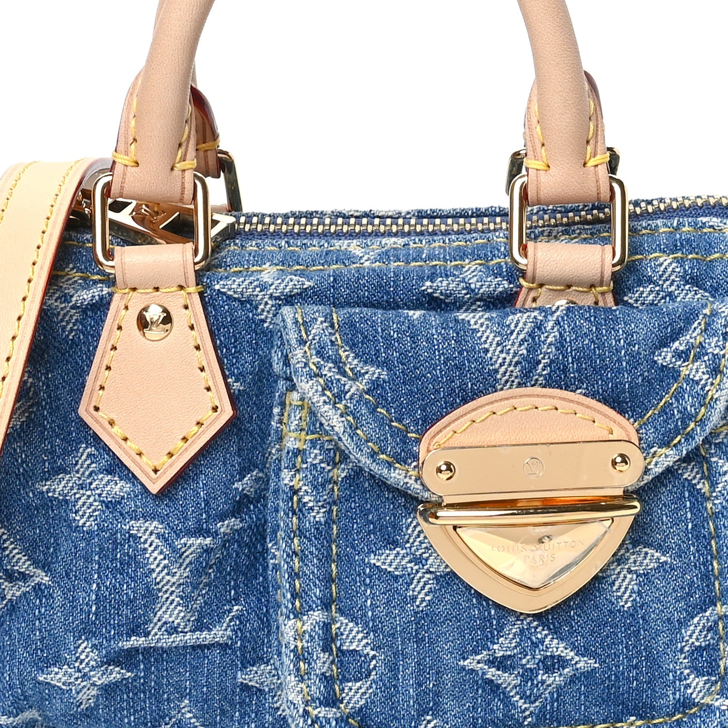 Monogram Denim Nano Speedy Blue