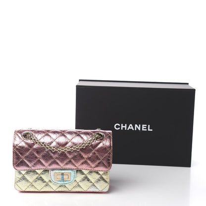 Chanel Metallic Goatskin Quilted Mini 2.55 Reissue Flap Multicolor 10 of 10