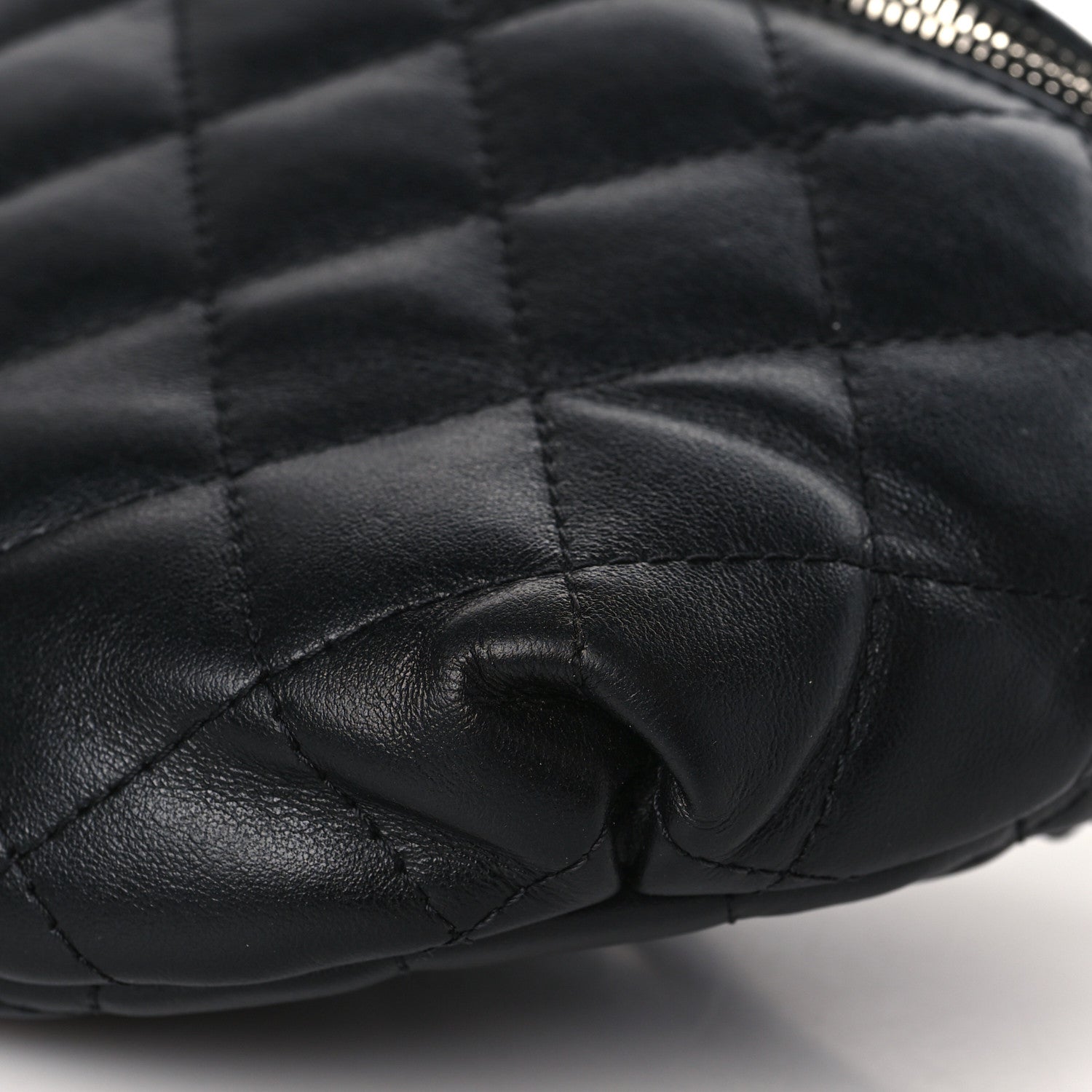 Chanel Calfskin Quilted Waist Belt Bag Black 9 of 10