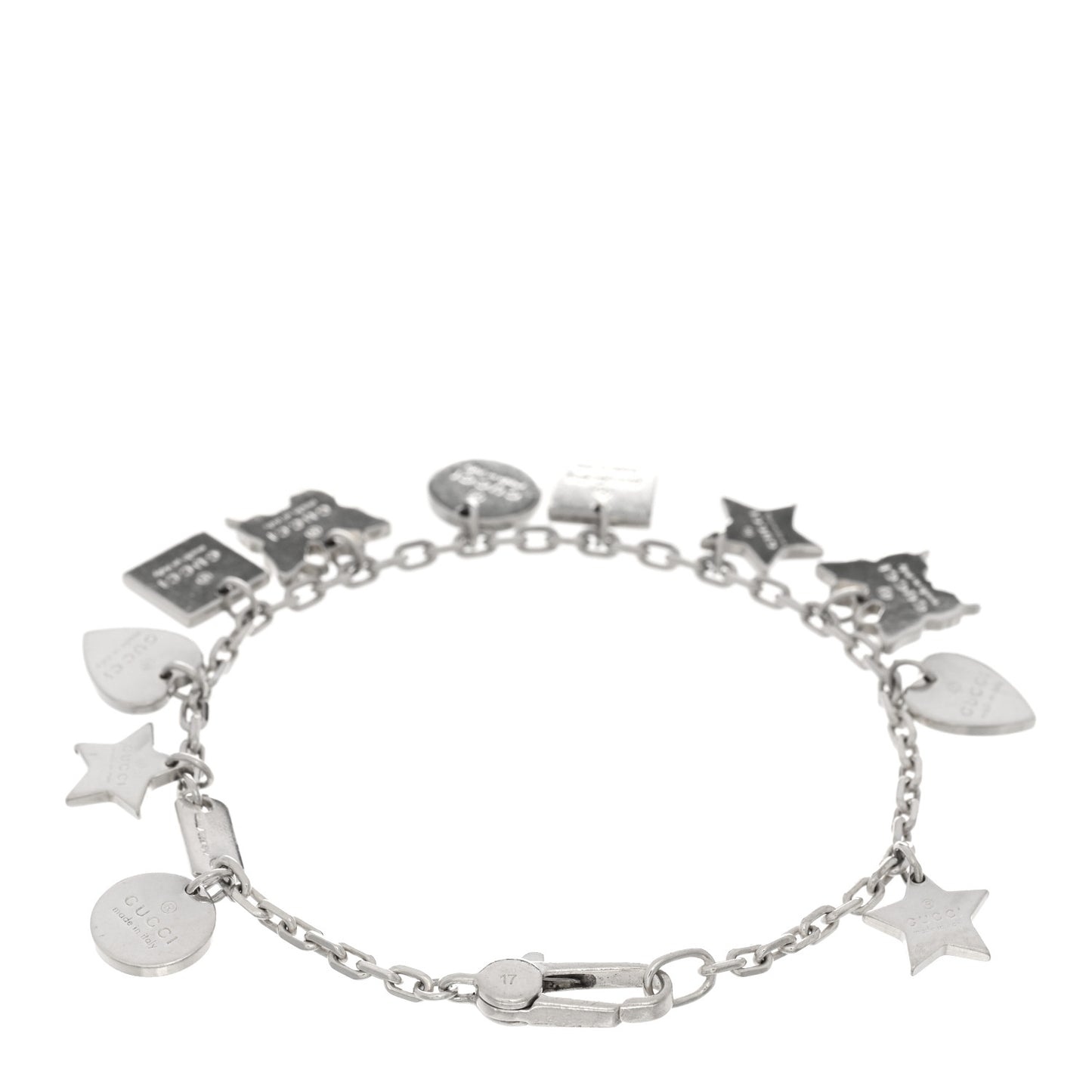 Sterling Silver Trademark Charm Bracelet