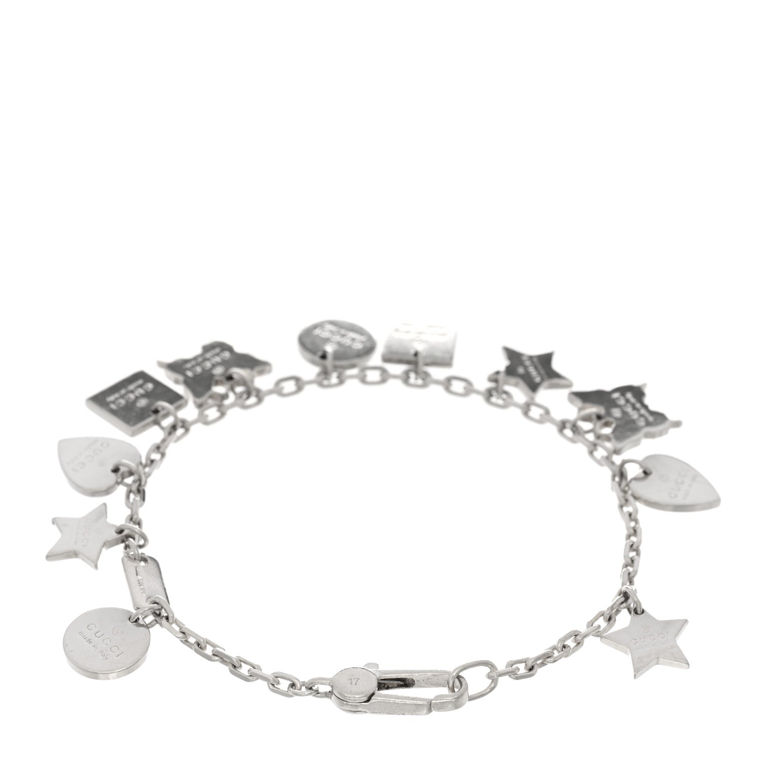 Gucci Sterling Silver Trademark Charm Bracelet 2 of 3