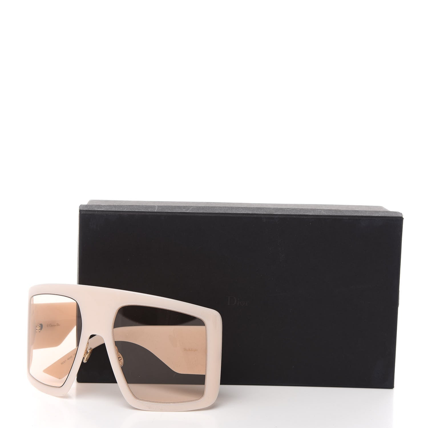 Christian Dior Acetate DiorSo Light 1 Shield Sunglasses Ivory 8 of 8