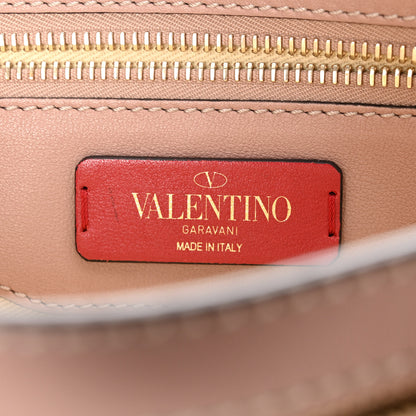 Valentino Garavani Smooth Calfskin Rockstud Top Handle Shoulder Bag Poudre 5 of 12