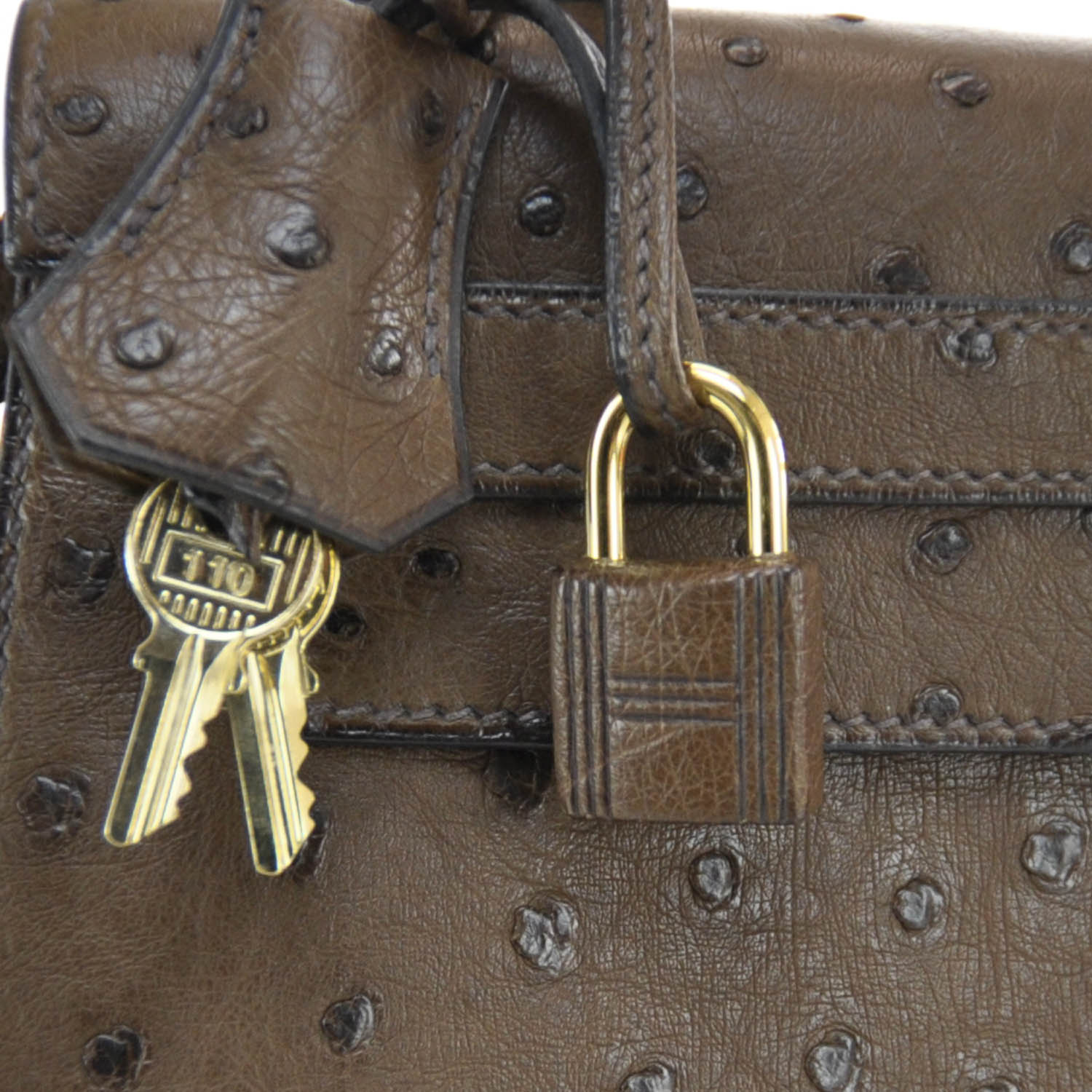 Hermes Ostrich Kelly 28 Chocolate 7 of 9