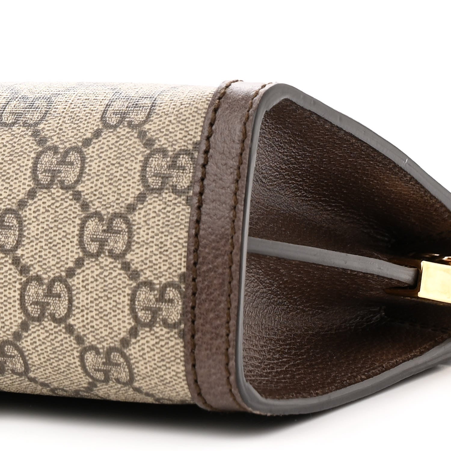 Gucci GG Supreme Monogram Web Small Ophidia Chain Shoulder Bag Brown 10 of 15