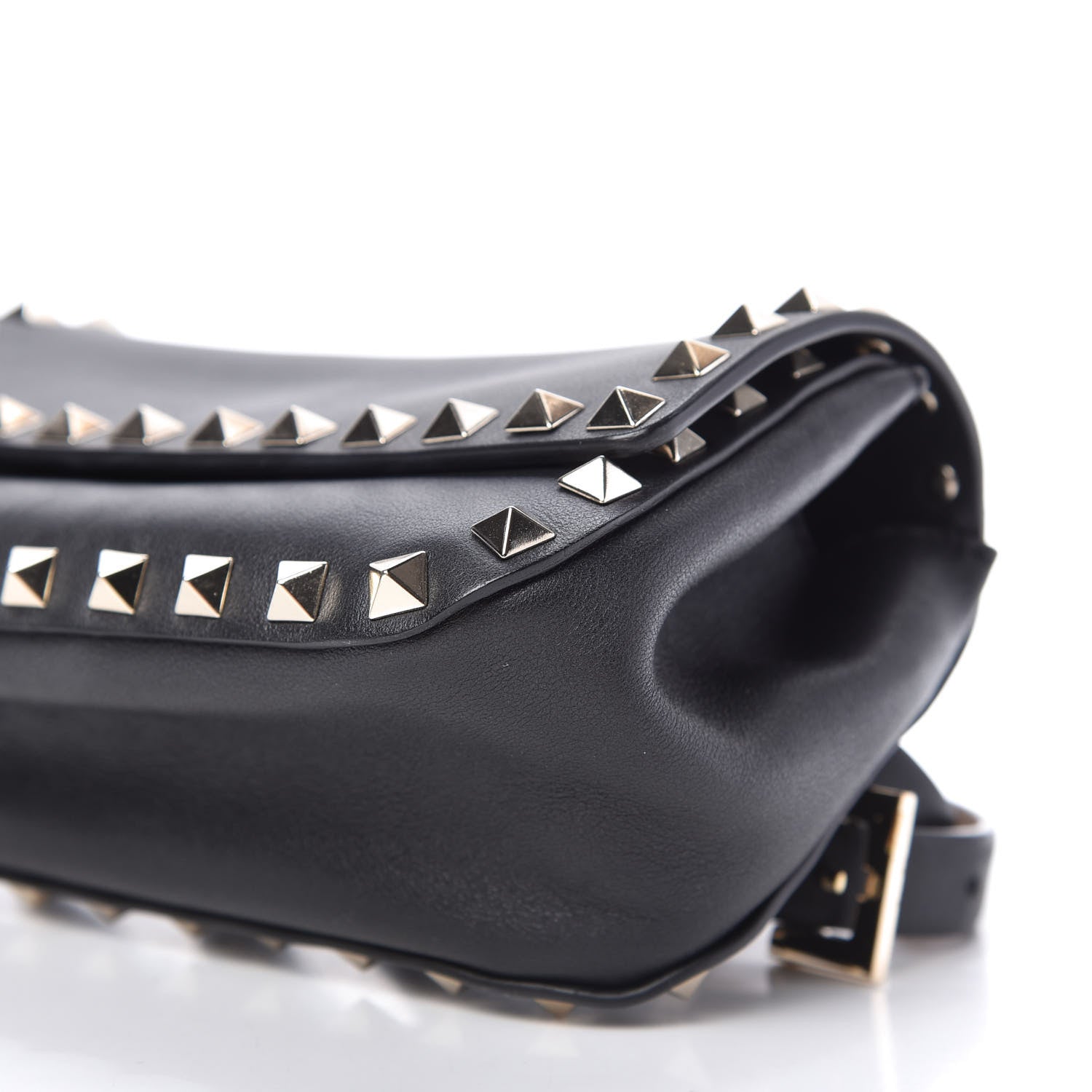 Valentino Garavani Calfskin Rockstud Belt Bag Black 7 of 11