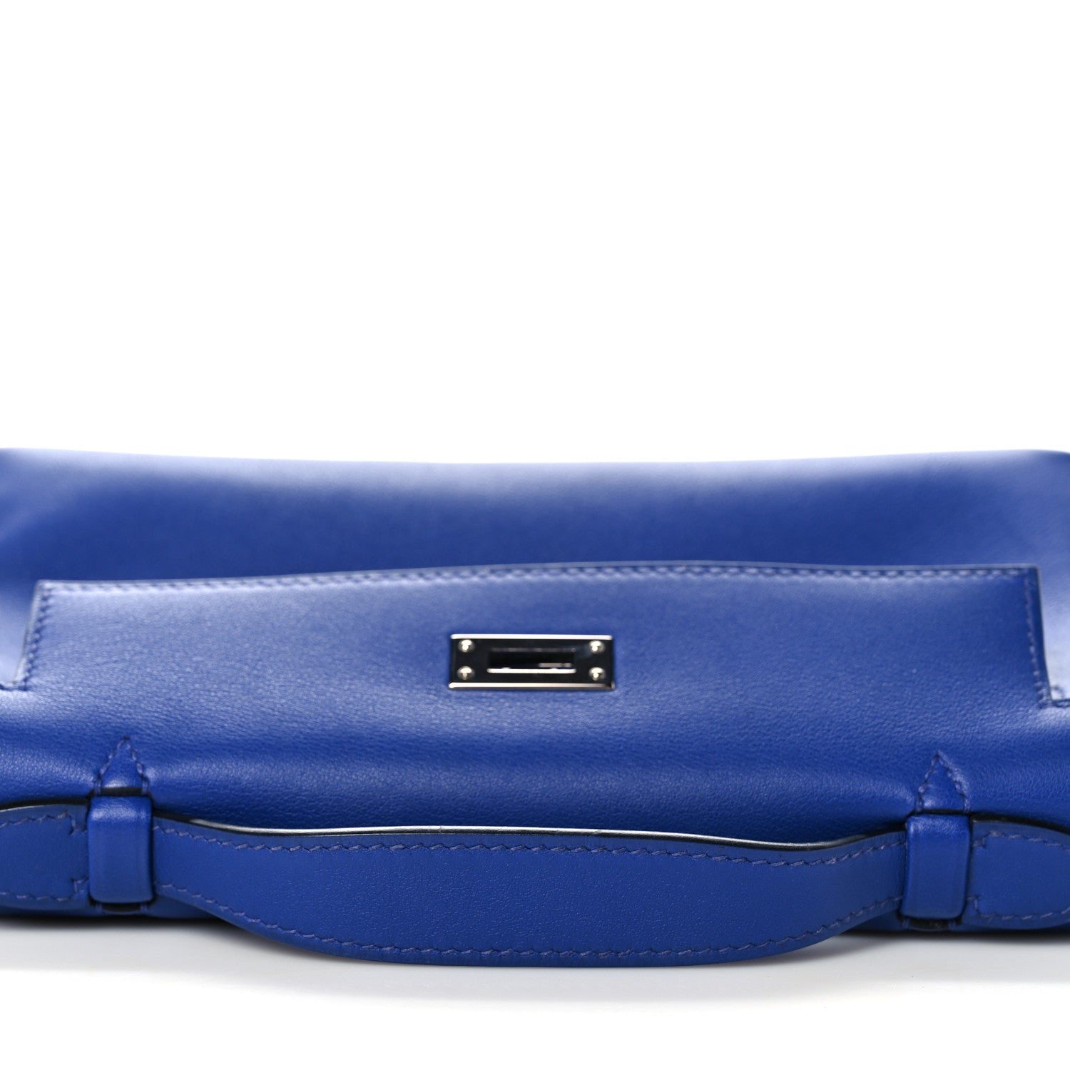 Hermes Swift Kelly Pochette Clutch Bleu Electrique 14 of 28