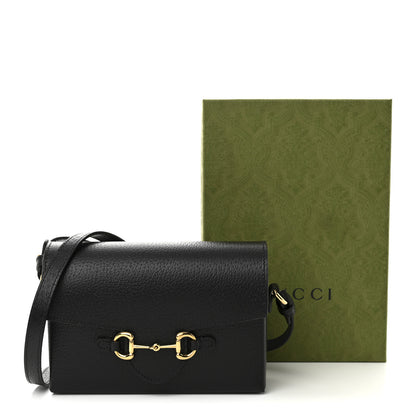 Gucci Calfskin Horsebit 1955 Shoulder Bag Black 11 of 11