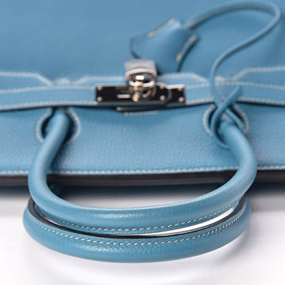 Hermes Togo Birkin 35 Blue Jean 15 of 32