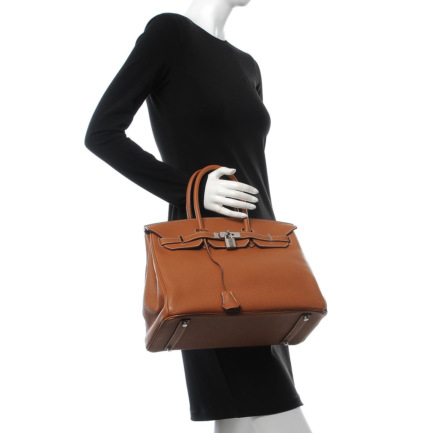 Taurillon Clemence Birkin 35 Gold