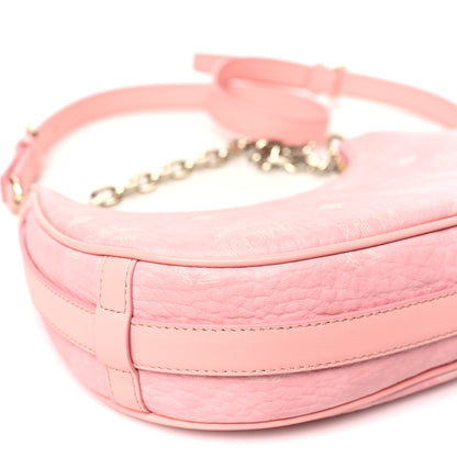 MCM Visetos Small Aren Hobo Blossom Pink 9 of 10