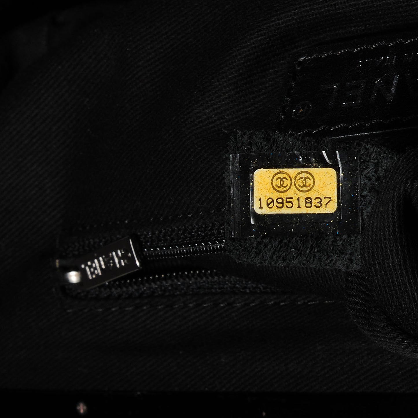 Patent Quilted Ritz Flap Bag Black