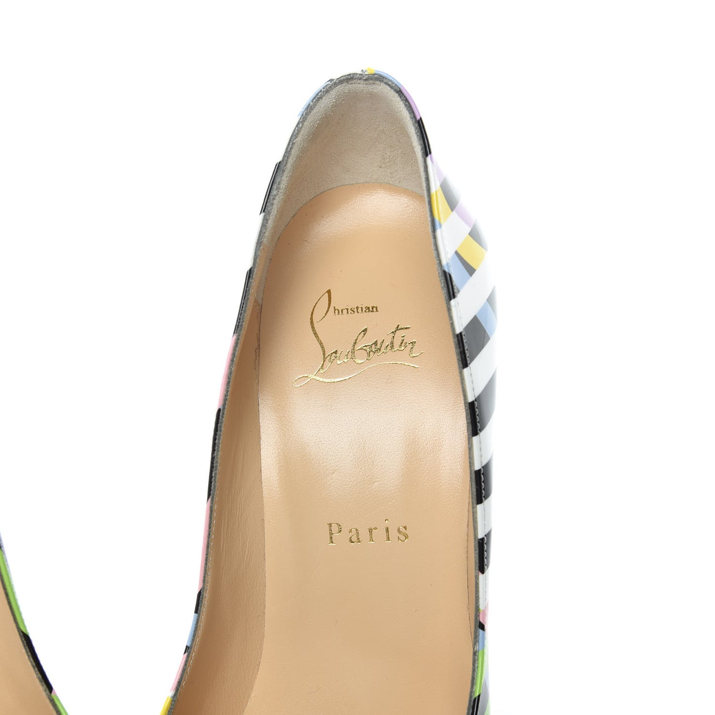 Patent Cinestripes Pigalle Follies 100 Pumps 37.5 Multi