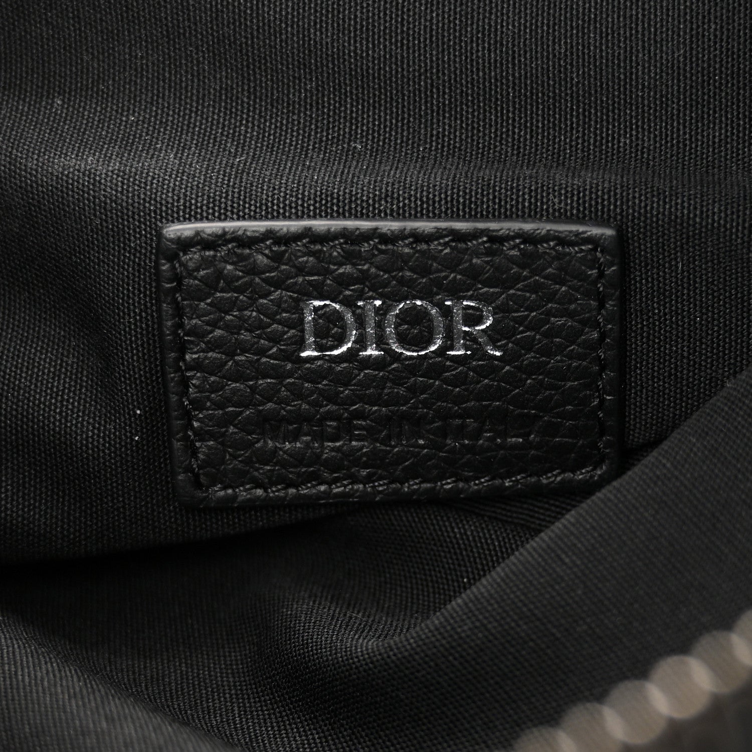 Christian Dior Velvet Oblique Mens Saddle Bag Black Green 6 of 9