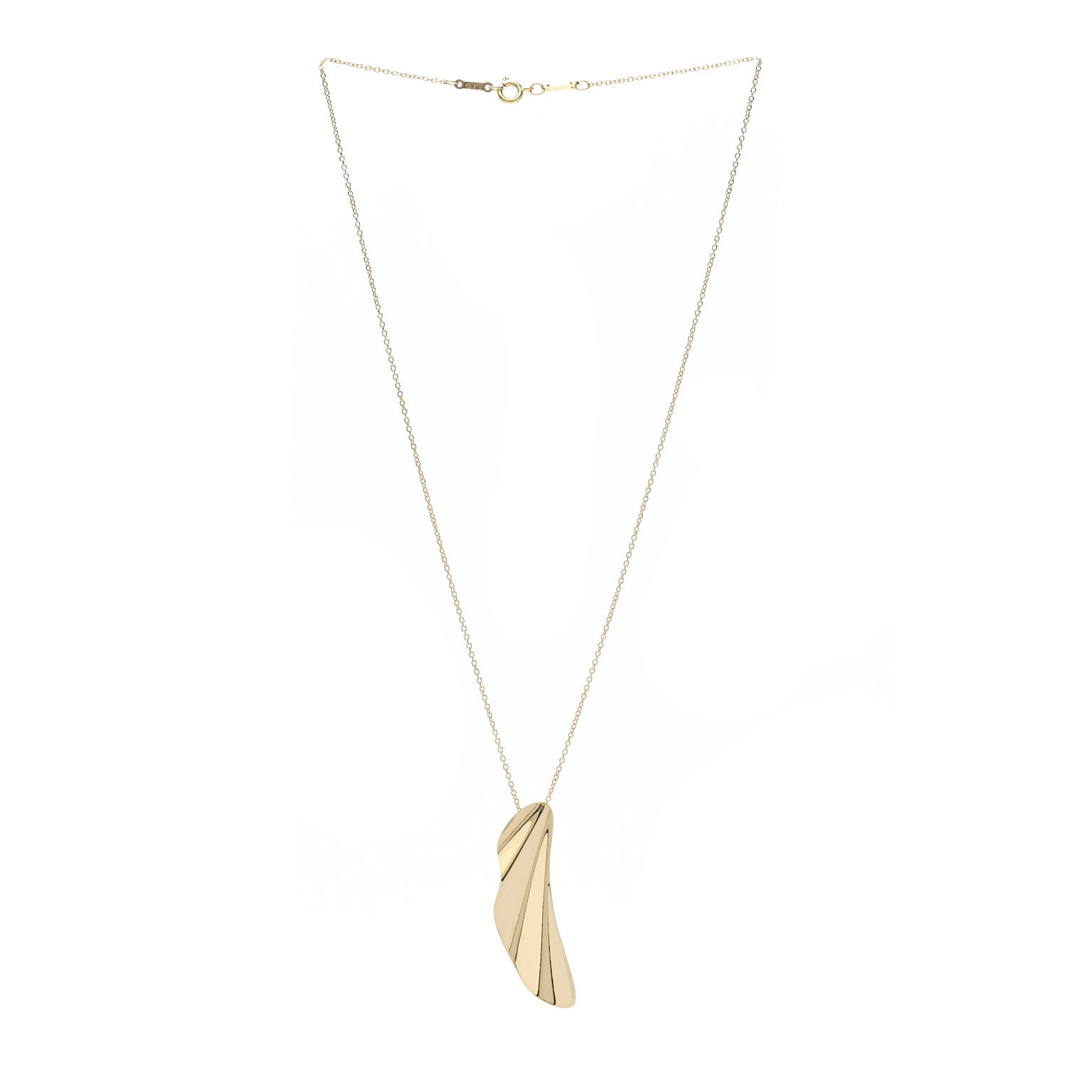 Tiffany 18K Yellow Gold Elsa Peretti High Tide Necklace 3 of 5