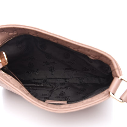 Gucci Guccissima Small Flat Messenger Bag Pink 6 of 14
