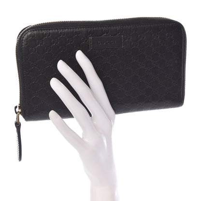 Gucci Microguccissima Zip Around Wallet Black 2 of 10