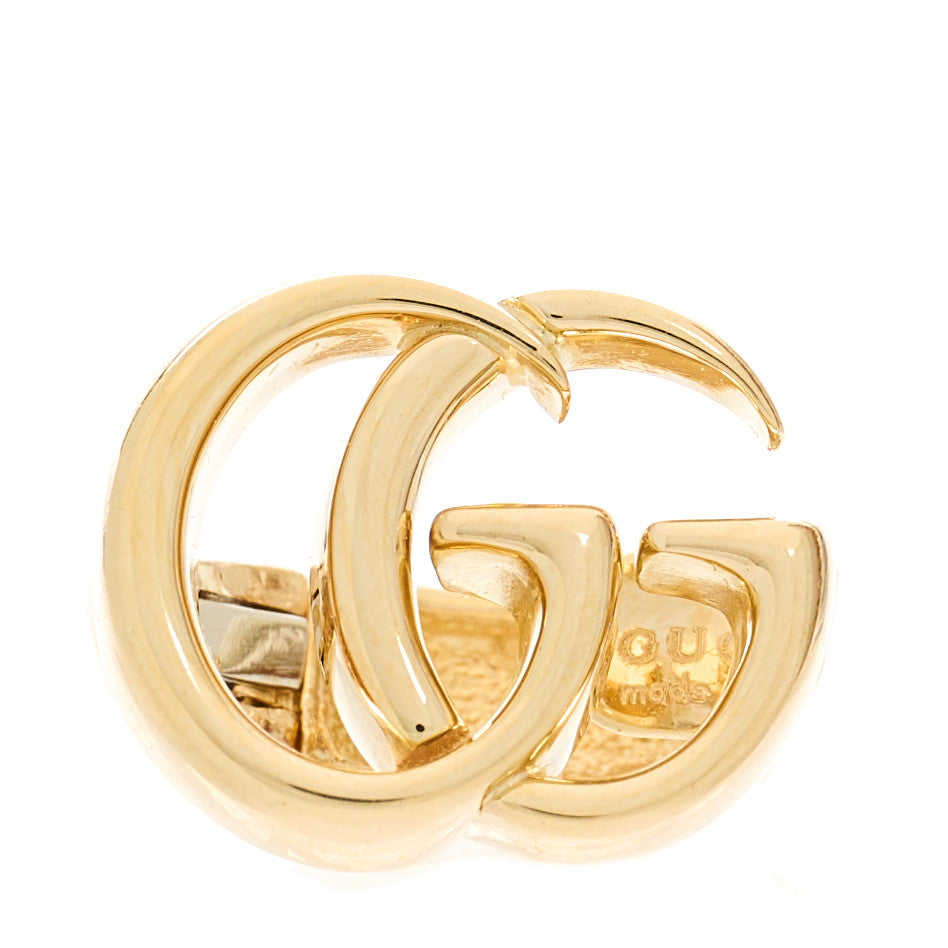 Gucci 18K Yellow Gold Double G Single Ear Cuff Earring 1 of 6