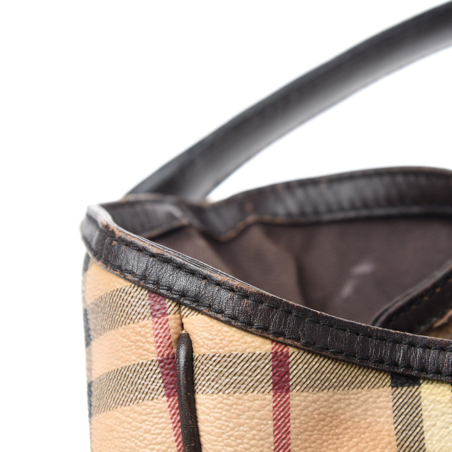 Burberry Haymarket Check Medium Walden Belted Hobo Chocolate 11 of 13
