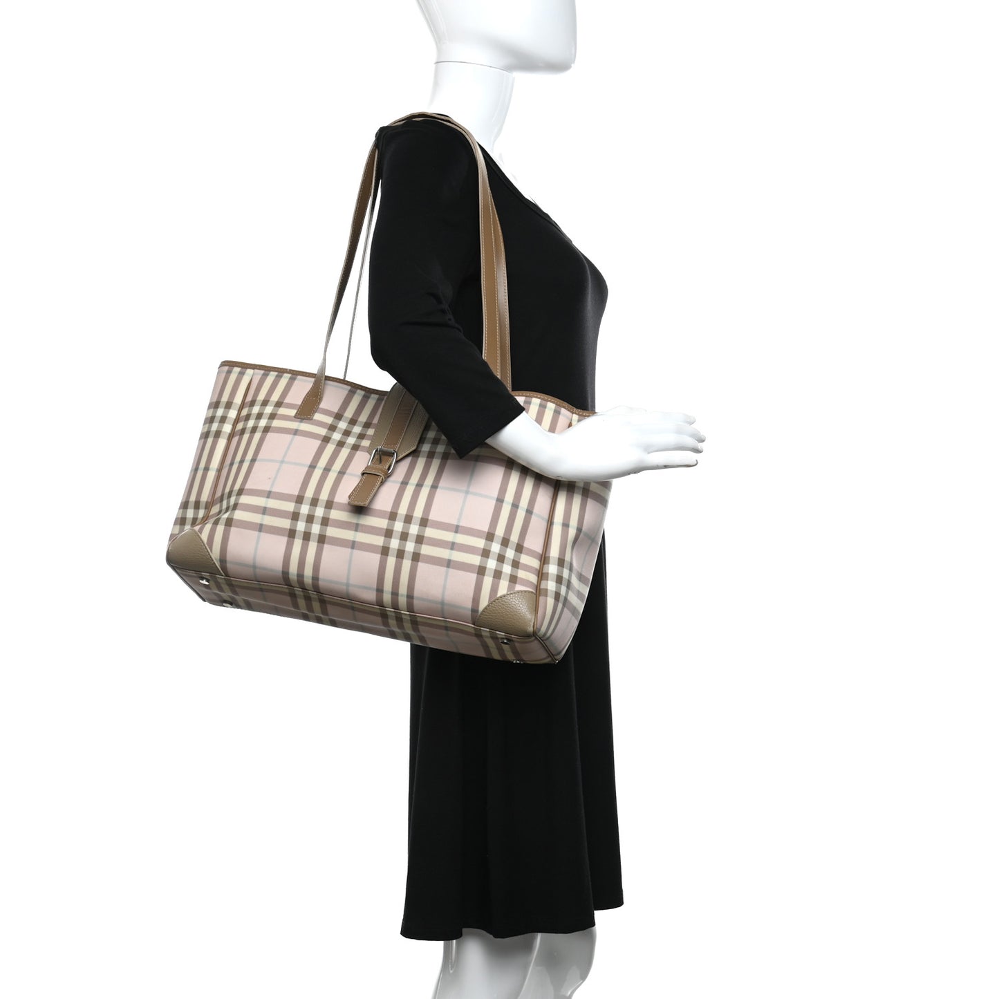 House Check Diaper Bag Pink