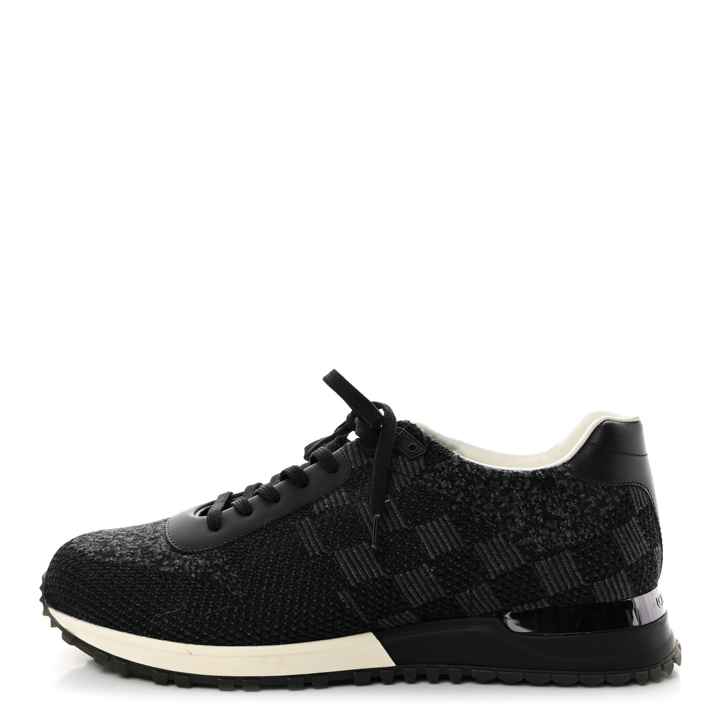 Calfskin Damier Run Away Sneakers 8 Graphite