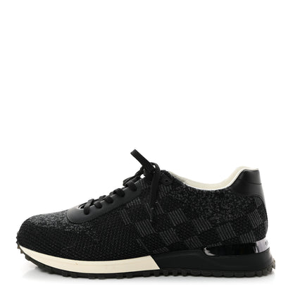 Louis Vuitton Calfskin Damier Run Away Sneakers 8 Graphite 1 of 8