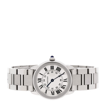 Cartier Stainless Steel 29mm Ronde Solo Quartz Watch 2 of 5