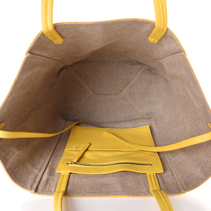 Celine Supple Calfskin Medium Horizontal Cabas Phantom Sun Yellow 5 of 12