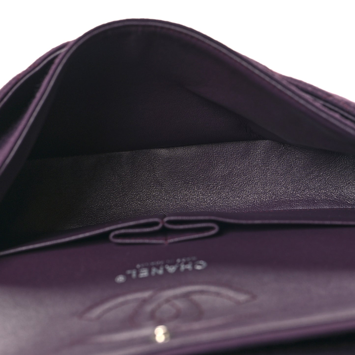 Jersey Quilted Medium Double Flap Purple