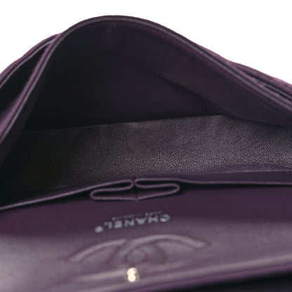 Chanel Jersey Quilted Medium Double Flap Purple 5 of 11