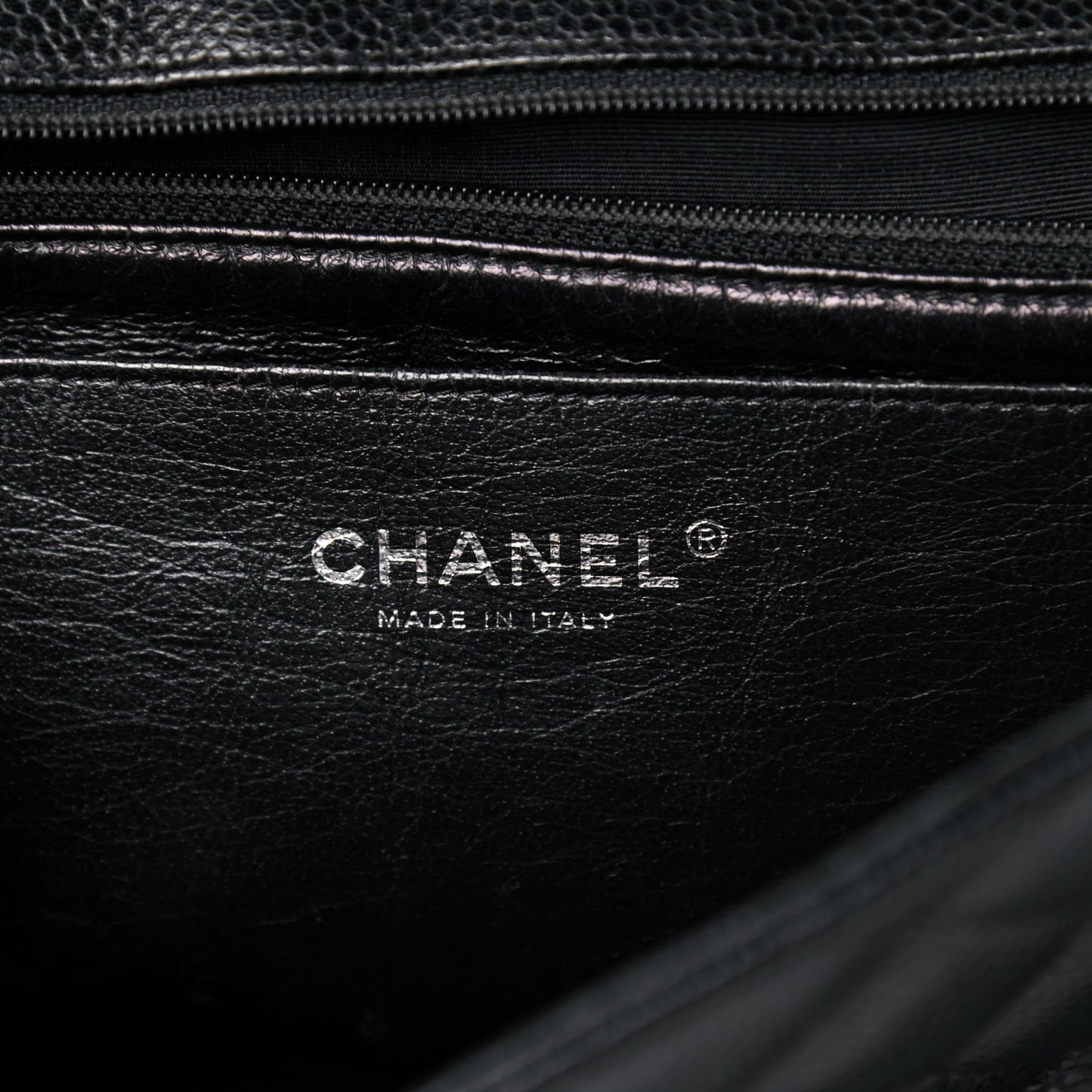 Caviar Quilted Jumbo Single Flap Black