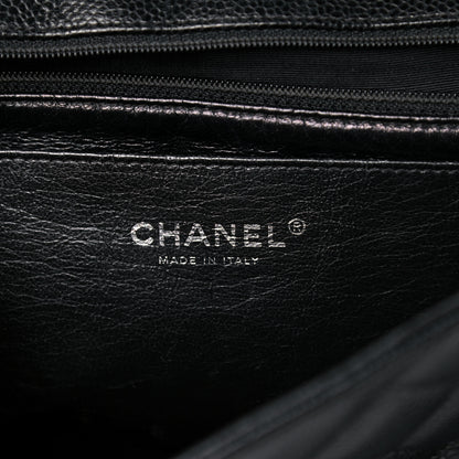 Chanel Caviar Quilted Jumbo Single Flap Black 6 of 19