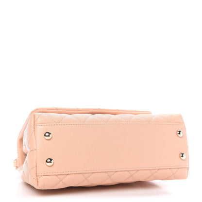 Chanel Caviar Quilted Mini Coco Handle Flap Light Pink 4 of 10