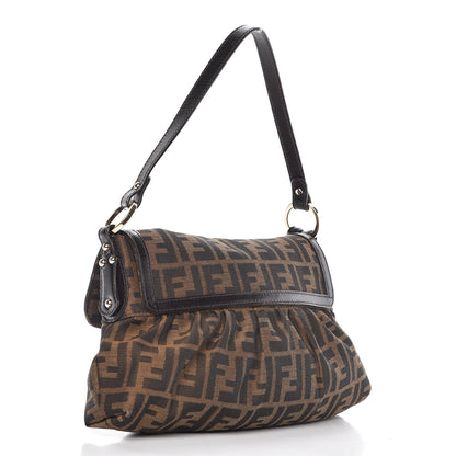 Fendi Zucca Small Chef Shoulder Bag Tobacco 3 of 10