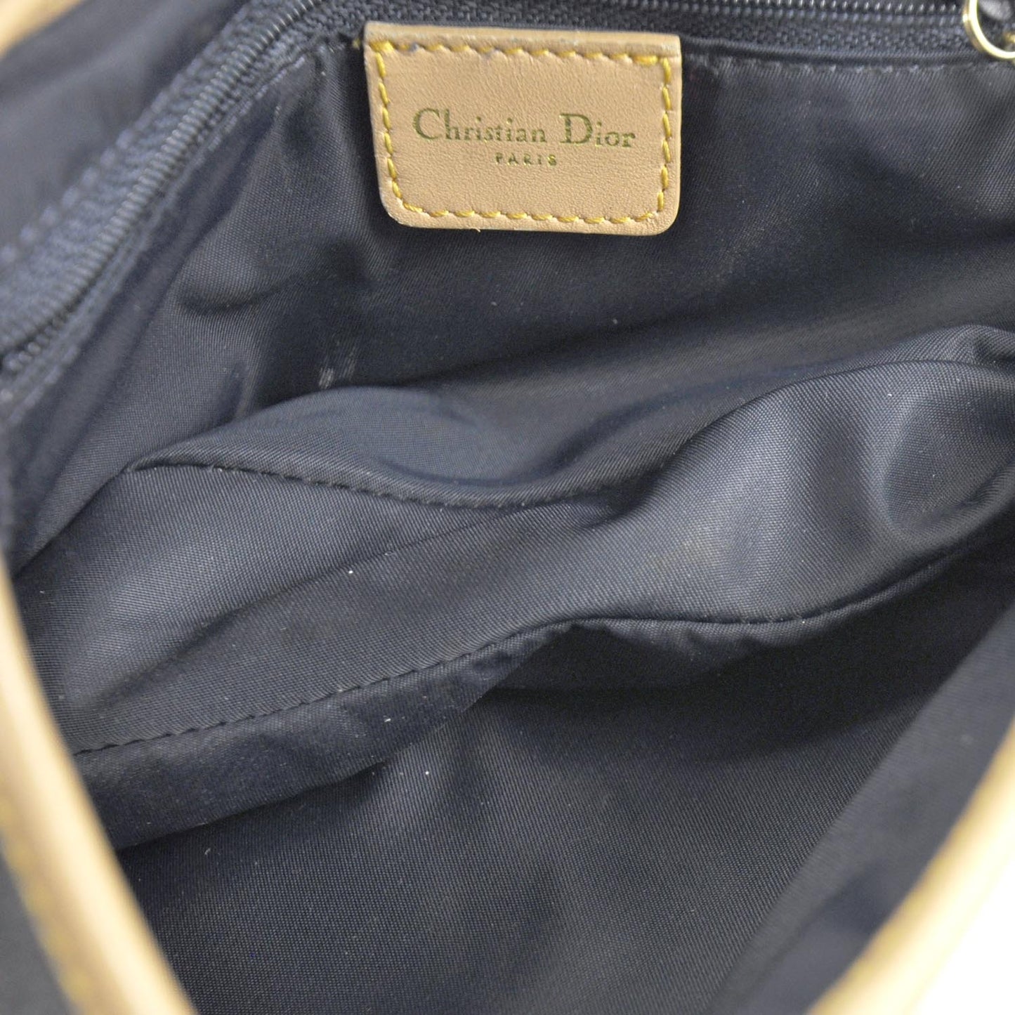 Denim Calfskin Saddle Bag Blue